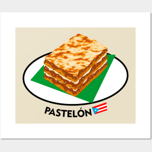 Puerto Rican Food Sweet Plantain Lasagna Latino Caribbean Posters and Art